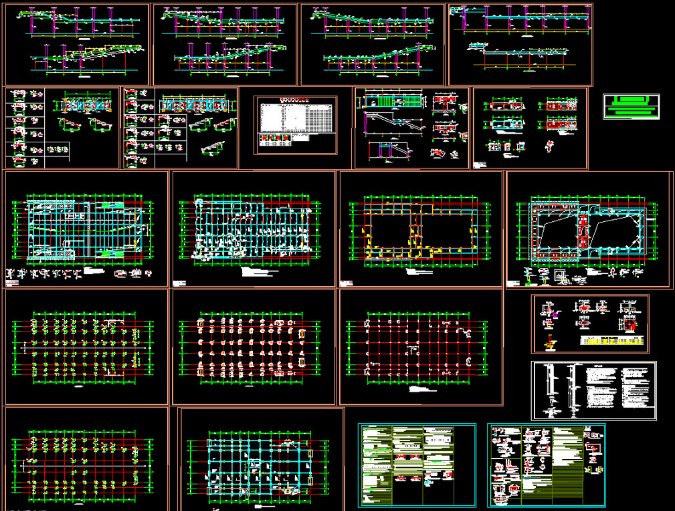 乐平钢结构报告厅图纸