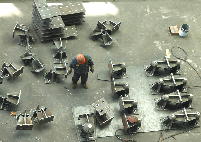 乐平煤棚网架双向支座