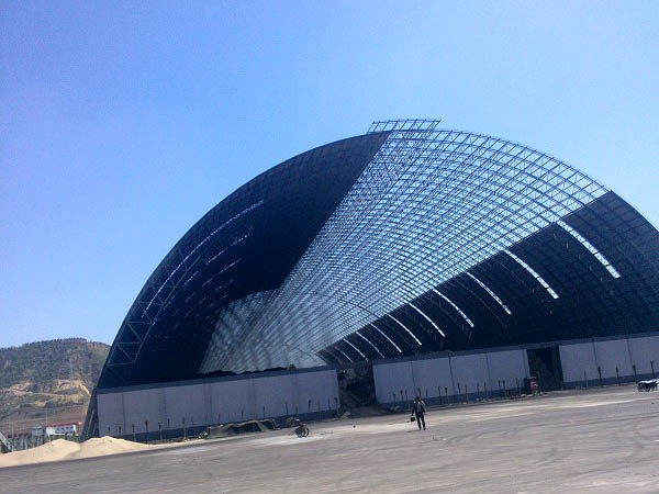 乐平桶壳螺栓球网架工程