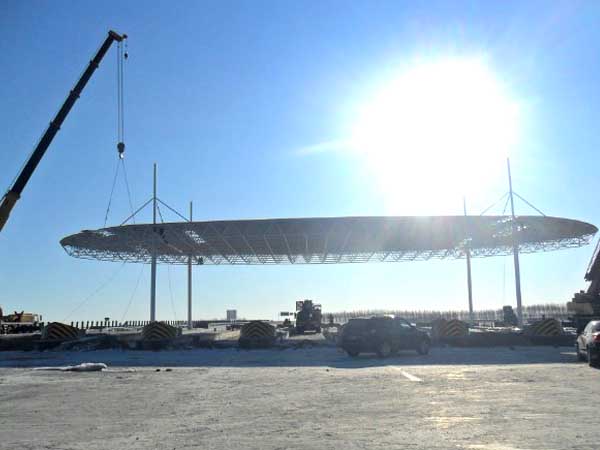 乐平加油站网架案例